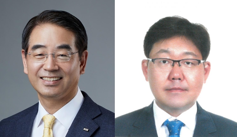 최희남 토토 바카라 사이트 신임 대표이사(왼쪽)와 박완갑 종근당바이오 신임 대표이사. (출처:종근당)