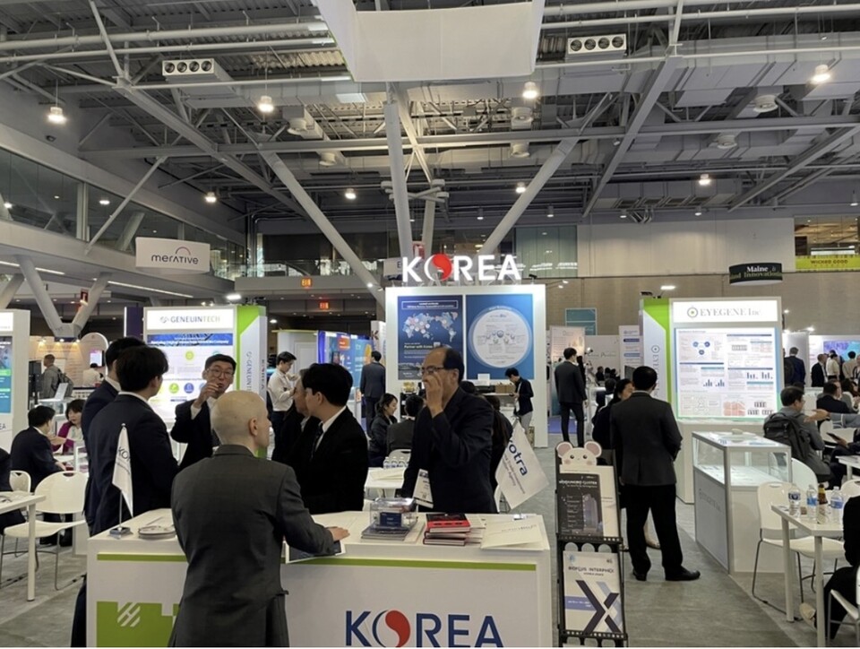 2023년도 BIO USA 한국관 부스 전경 (출처 : 한국바카라사이트 쇼미더벳)