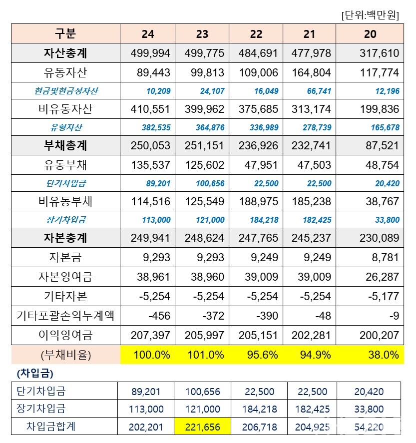 이연바카라 카지노 연도별 재무상태표 현황. 연결기준, 더바이오 재구성 (출처 : 금융감독원 전자공시)
