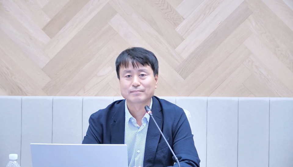 Jang Myoung-ho, CEO of 무료 바카라 게임 무료 바카라 게임, speaks during an online corporate briefing (IR) for shareholders, institutional investors, and the press. (Source: 무료 바카라 게임 무료 바카라 게임 IR screenshot)