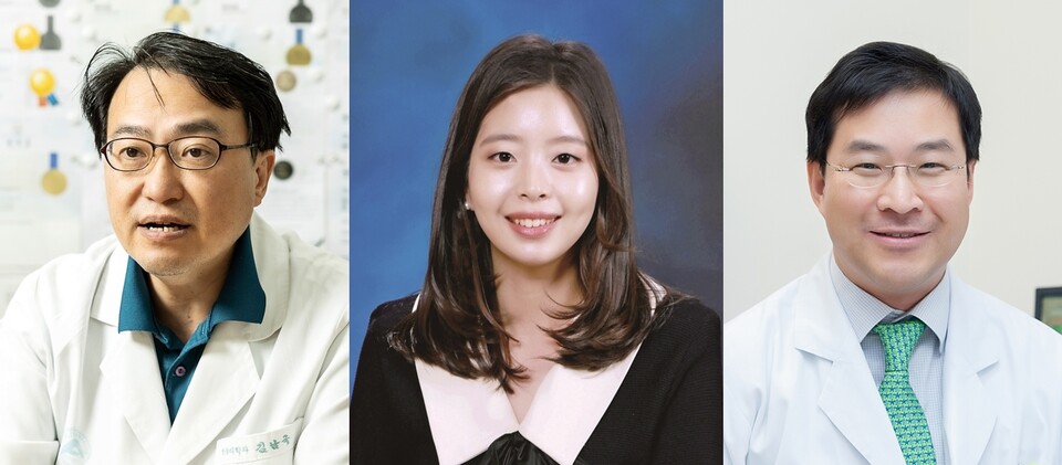 (사진 왼쪽부터) 서울아산병원 융합의학과 김남국 교수·이유진 에볼루션 바카라 사이트원, 신경과 정선주 교수 (출처 : 서울아산병원)