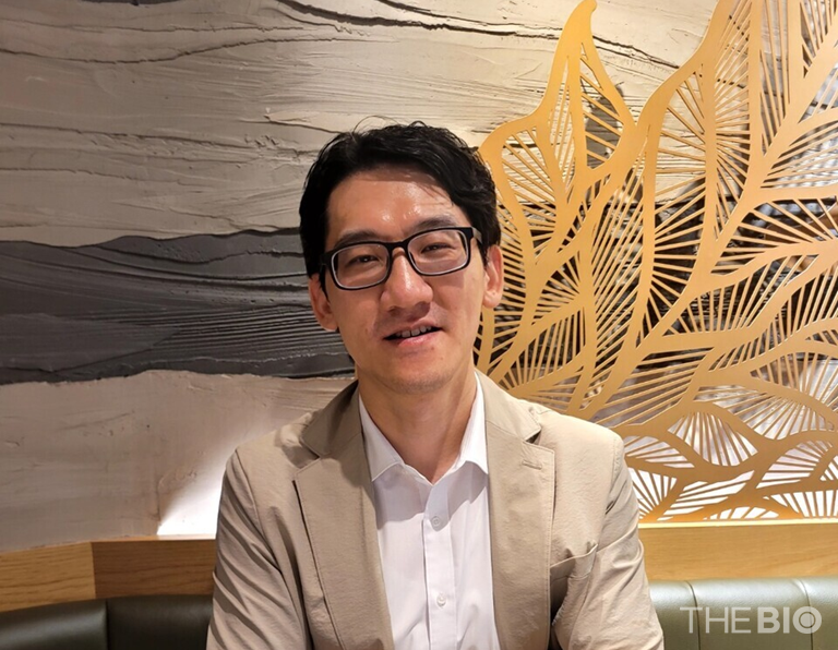 NextGate Partners CEO Jay Jung-hoon Byun poses during an interview with T안전한 바카라 사이트 BIO. (Source: Reporter Sung Jae Jun)