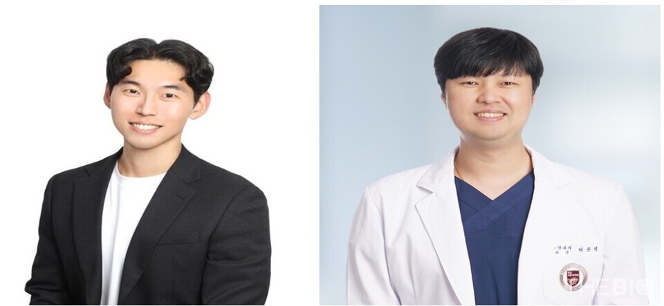 (사진 왼쪽부터) 예성혁 진씨커 공동대표와 허준석 진씨커 공동대표 겸 고려대 안암병원 교수 (출처 : 진씨커)