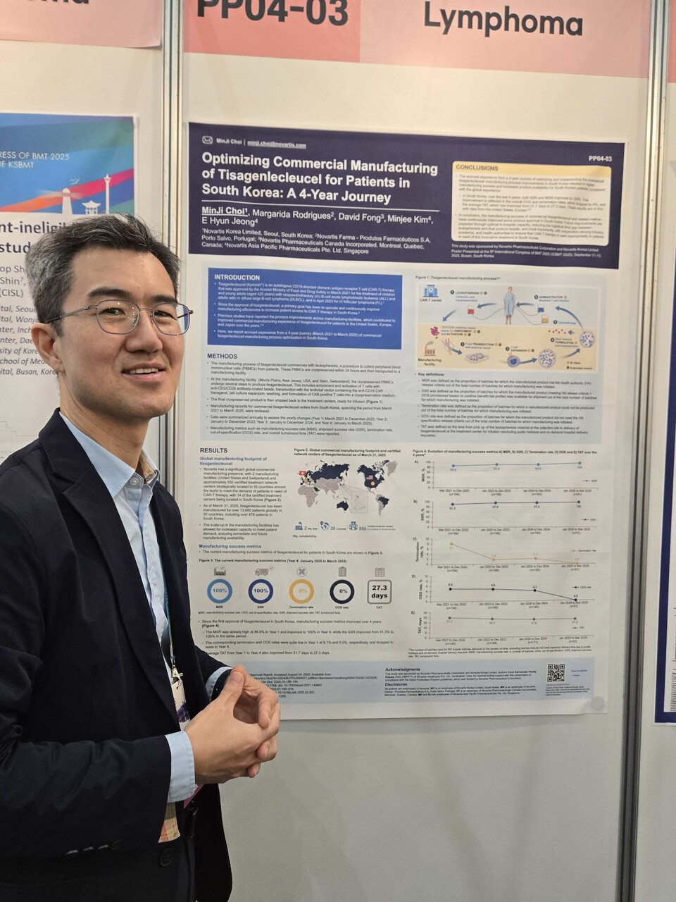 Professor Yoon Dok-hyun of the Department of Oncology at Seoul Asan Medical Center posing for a commemorative photo at ICBMT 2025. (Source: 안전한 바카라 사이트 안전한 바카라 사이트)