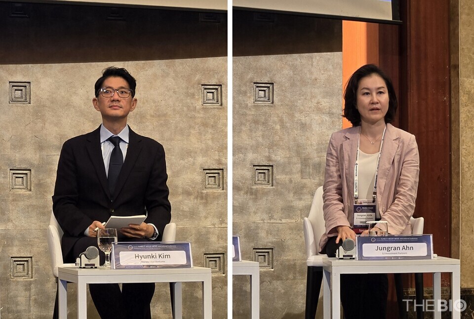(사진 왼쪽부터) 김현기 스톤브릿지벤처스 상무와 안정란 SJ스피드 바카라 사이트파트너스 상무 (사진 : 지용준 기자)