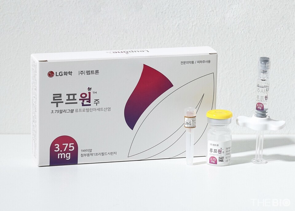 1개월 지속형 성조숙증 치료제 ‘바카라 꽁 머니주’ 제품 사진 (출처 : 펩트론)
