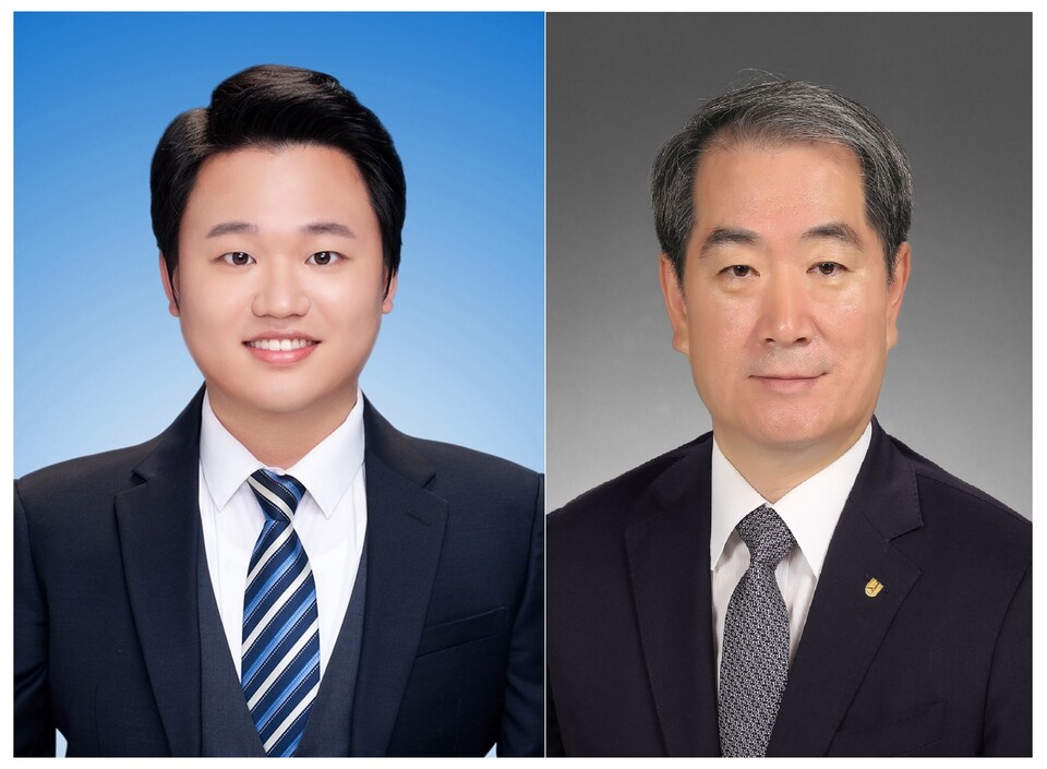 (사진 왼쪽부터) 장석원 국림암센터 생명정보연구과 연구원, 이봉진 아주대 약학대학 교수 (출처 : 카지노 바카라)