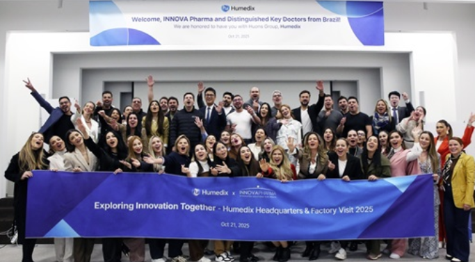 Executives and staff members from 무료 바카라 게임’s Brazilian partner INNOVA Pharma and key doctors from Brazil visited 무료 바카라 게임 Pangyo HQ on October 21 (Source: 무료 바카라 게임)