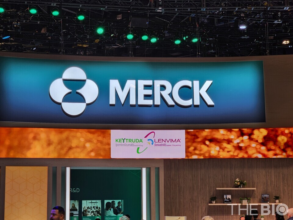 미국임상종양학회 연례 학술대회(ASCO 2025) 행사장 내 바카라사이트 카지노판(미국 머크) 부스 전경 (출처 : 더바이오 DB)