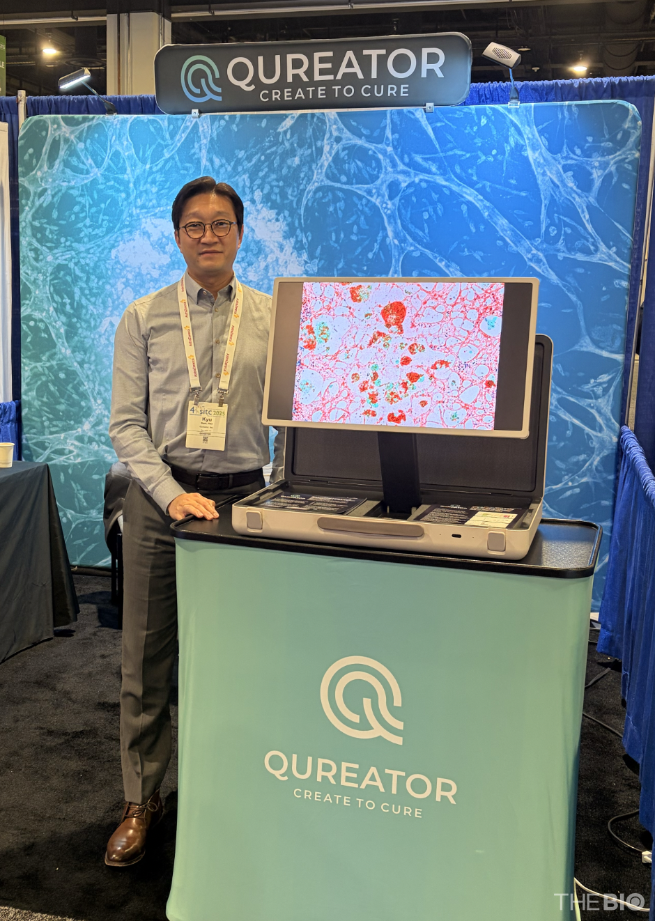 Qureator CEO Kyu Baek attends the annual meeting of the Society for Immunotherapy of Cancer (SITC) (Source: Qureator)