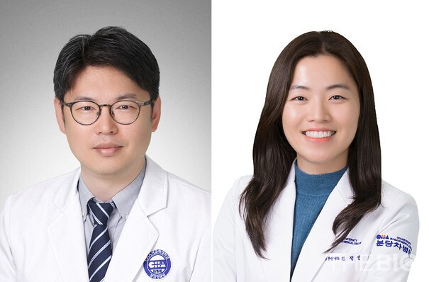 (From the left) Professors Chon Hong-jae and Kim Jeong-seon of the Department of Hemato-Oncology at CHA Bundang Medical Center (Source: CHA University and CHA Medical Center)