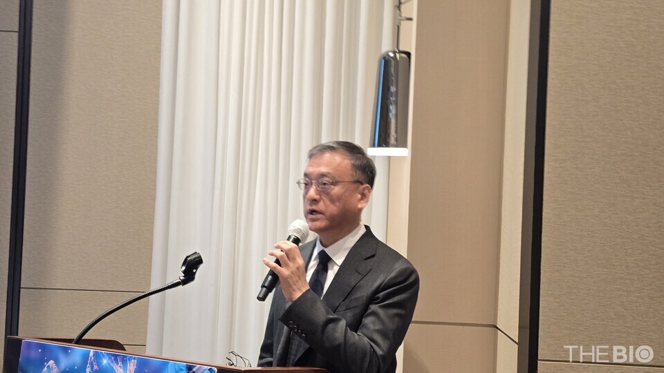 이성욱 스피드 바카라 사이트 대표가 3일 서울 여의도 페어몬트 엠버서더 호텔에서 열린 기업공개(IPO) 기자간담회에서 발언하고 있다. (사진 : 지용준 기자)