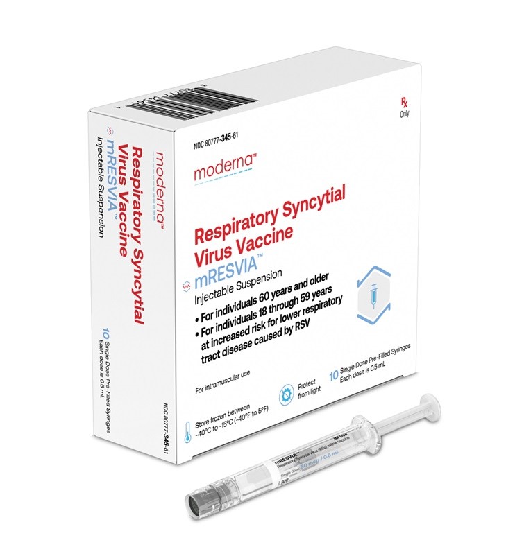 「エムレスビア プレフィルド シリンジ」製品写真 (出典: Moderna Korea)