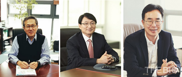 (写真左から)アルテオジェンパク・スンジェCEO、ホ・イルソプGC会長、チン・ヤンゴンHLB取締役会長（出典：各社）