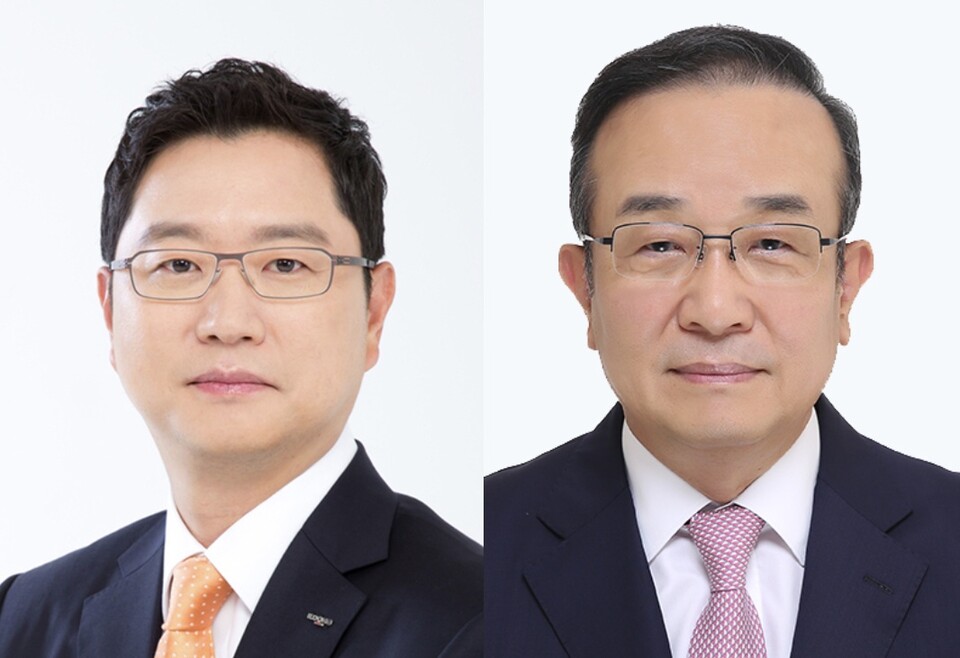 메이저 바카라사이트 유니88벳 윤웅섭 대표(왼쪽), 일동홀딩스 박대창 대표 (출처 : 메이저 바카라사이트 유니88벳).