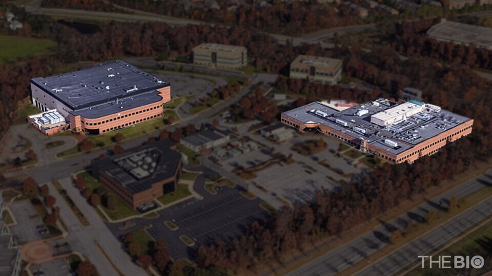 바카라 게임 사이트 메릴랜드주 락빌(Rockville)에 위치한 휴먼지놈사이언스(Human Genome Sciences, HGS)의 바이오의약품 생산시설 전경. 2개의 제조동으로 구성된 총 6만리터 규모의 원료의약품(DS) 생산공장으로, 임상부터 상업 생산까지 대응 가능한 인프라를 갖추고 있다. (출처 : 삼성바이오로직스)