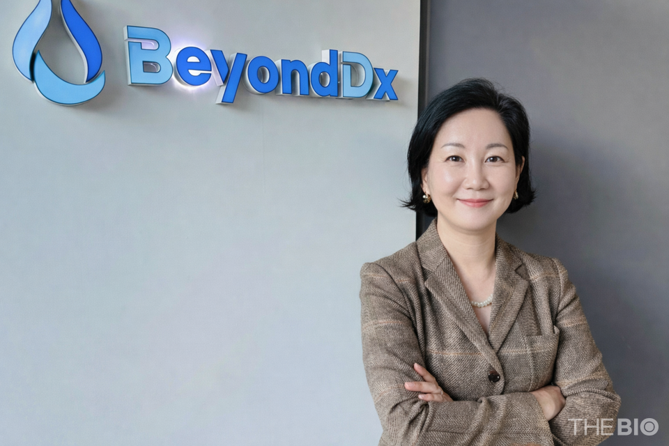 Jung So-jin, founder and CEO of BeyondDx, poses during an interview with THE BIO. (Source: THE BIO DB)
