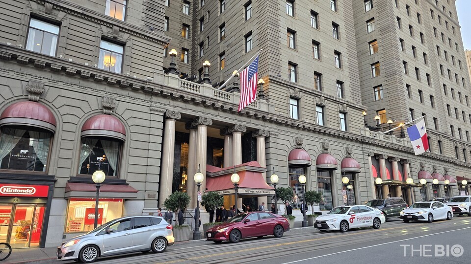 ‘2026 바카라사이트 유니벳모건 헬스케어 콘퍼런스’가 열리는 미국 샌프란시스코 웨스틴 세인트 프란시스 호텔 전경 (사진 : 지용준 기자)