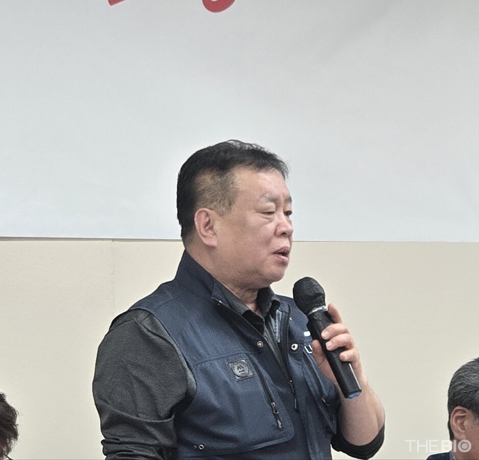 오상준 화학본부 경기남부 의장이 발언하고 있다. (사진 : 지용준 기자)