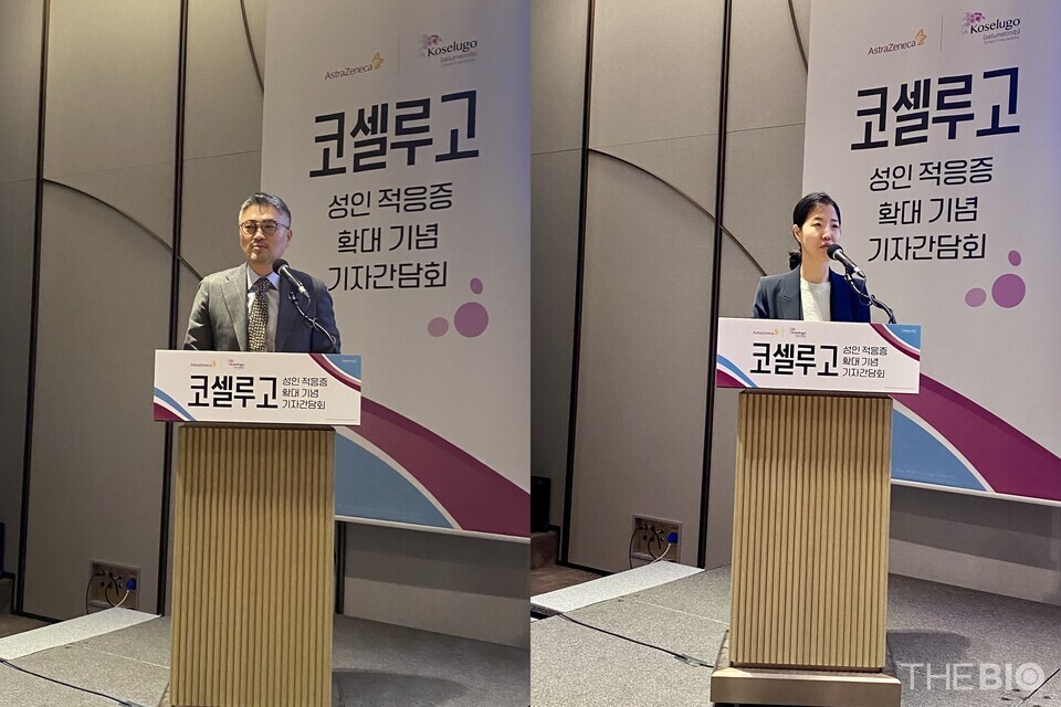 (左から)ソウル峨山医療院医療遺伝センター教授、イ・ボムヒ氏、ファン・スジン氏(写真=ユ・スイン記者)